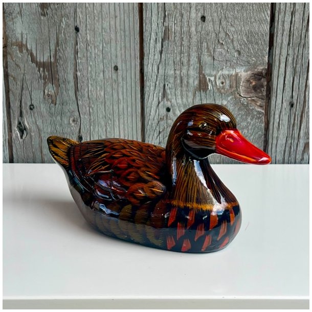 Andefigur - mellem, brun/grn