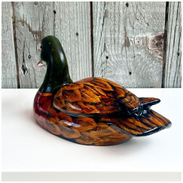 Andefigur - stor, brunlig