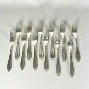 Vintage slvbestik - middagsgafler (st a' 12 stk) 