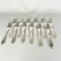 Vintage slvbestik - middagsgafler (st a' 12 stk) 