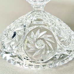 Bonbonniere - krystal med spir, XL