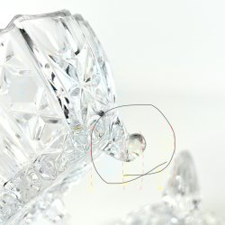 Bonbonniere - trekantet m/spir og f�dder 