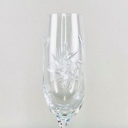 Champagneglas - krystal, stjerne (5 stk)