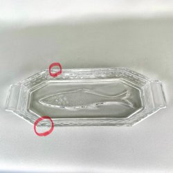 Fiskefad - aflangt med fisk