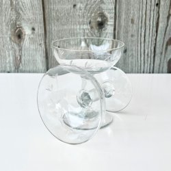 Champagneskle (6 stk samlet) - vintage fransk, ciceleringer 