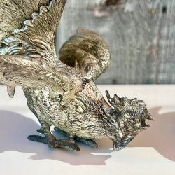 Hanefigur - vintage fransk par af hanekyllinger