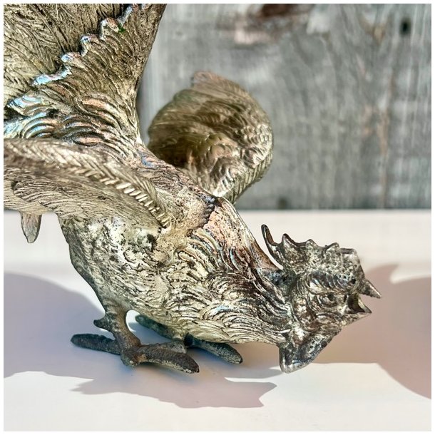 Hanefigur - vintage fransk par af hanekyllinger