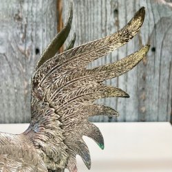 Hanefigur - vintage fransk par af hanekyllinger