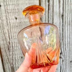 Vintage Art Deco karaffelst - lyserd