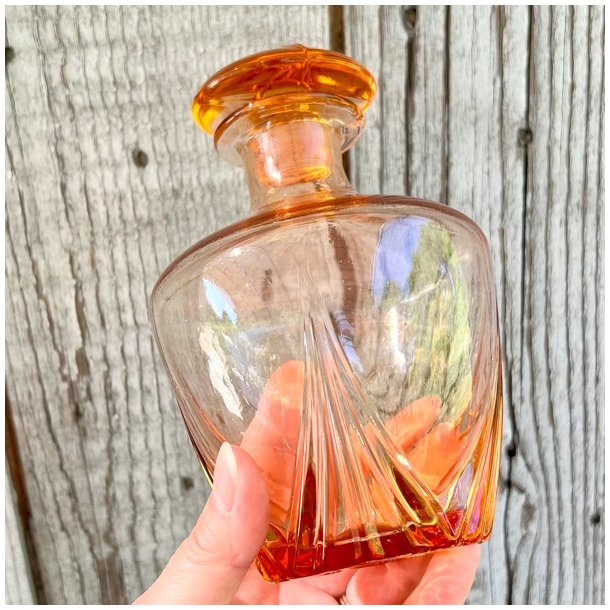 Vintage Art Deco karaffelst - lyserd