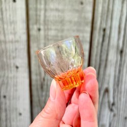 Vintage Art Deco karaffelst - lyserd