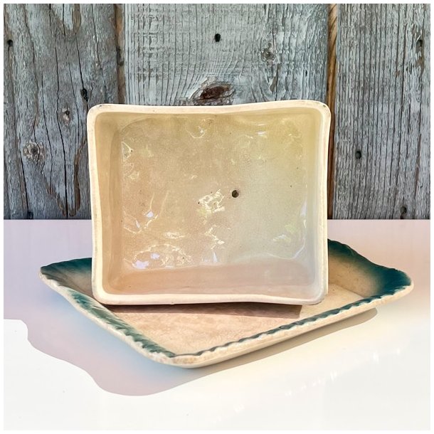 Osteklokke p fad - vintage, fransk