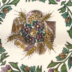 Ostetallerken - fransk vintage, Gien 