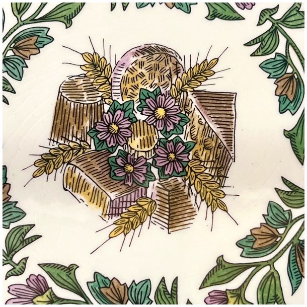 Ostetallerken - fransk vintage, Gien 