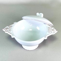 Sukkersk�l med l�g - fransk, hvid