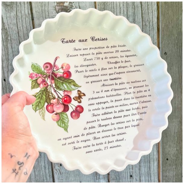 Trtefad - fransk m/kirsebr