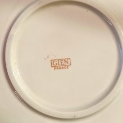 Ostetallerken - fransk vintage, Gien 