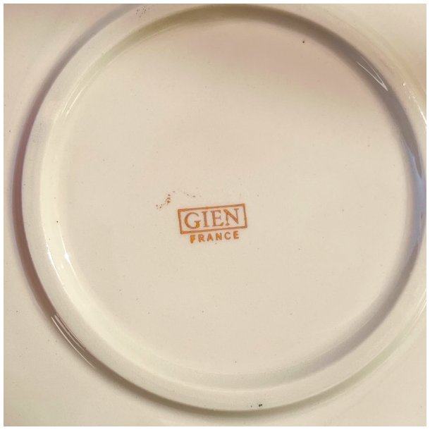 Ostetallerken - fransk vintage, Gien 