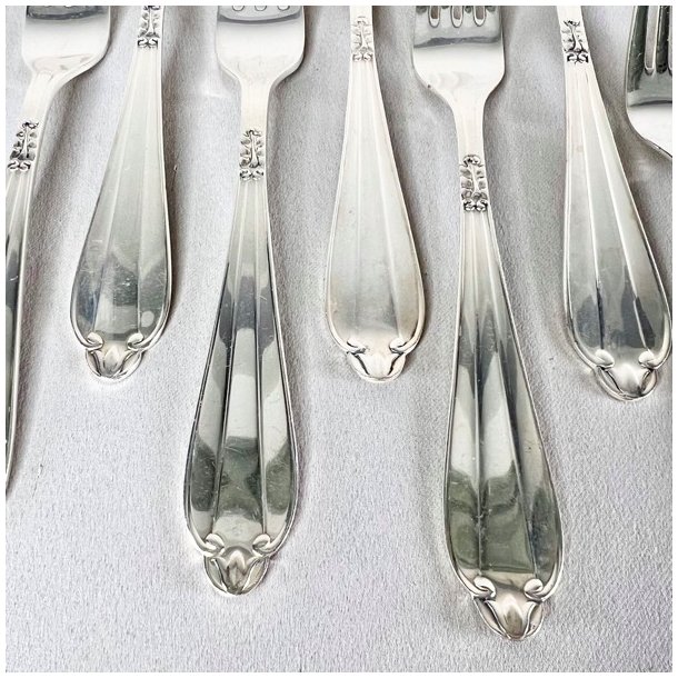 Vintage slvbestik - middagsgafler (st a' 12 stk) 