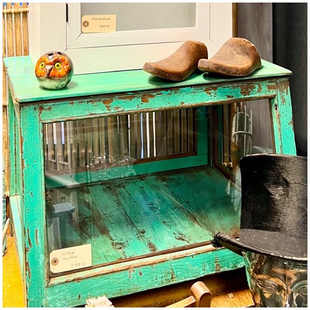 Udstillingsmontre - vintage, grn