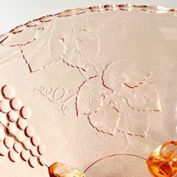 Glasskl - lyserd m/vindruer og p fdder