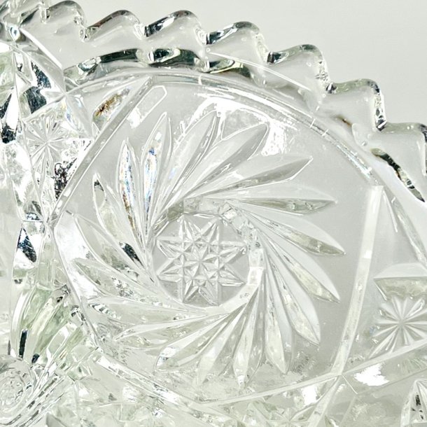 Glassk�l - vintage jardiniere, rund