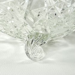 Glassk�l - vintage jardiniere, rund