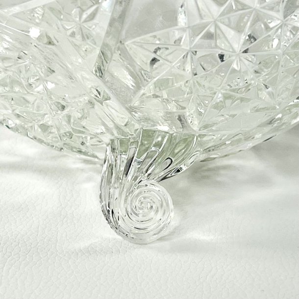 Glassk�l - vintage jardiniere, rund