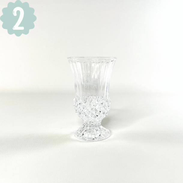 Vintage glasvaser - hospitalsvaser, str. S-M