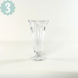 Vintage glasvaser - hospitalsvaser, str. M-L