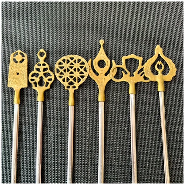 Grillspyd - vintage med deko 