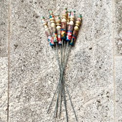 Grillspyd - vintage med trhndtag