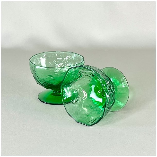 Champagneskle (7 stk) - vintage Morgantown, grn