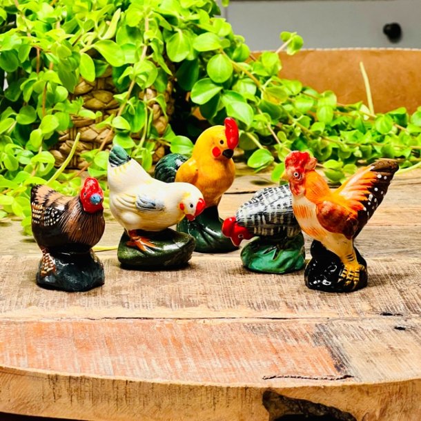 Vintage mini hns i porceln (5 stk) 