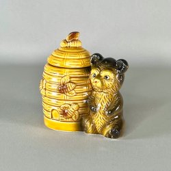 Honningkrukke m/bamse - antik