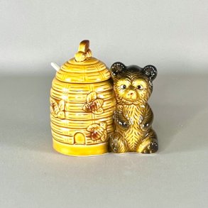 Honningkrukke m/bamse - antik