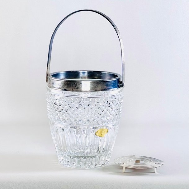 Isspand - vintage krystalglas m/slvkant 