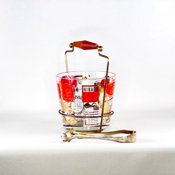 Isspand - med drinksopskrifter og tang