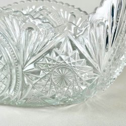 Glasskl - vintage jardiniere m/takker