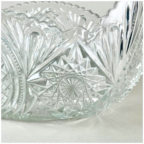 Glasskl - vintage jardiniere m/takker