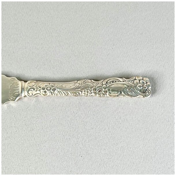 Vintage lagkagekniv - slvplet