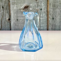 Glaskande til olie/eddike - azurblt glas