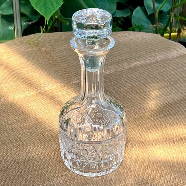 Karaffel - vintage, lang hals og stjernemnster