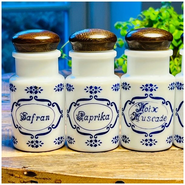 Krydderikrukker (st a' 5 stk) - fransk vintage