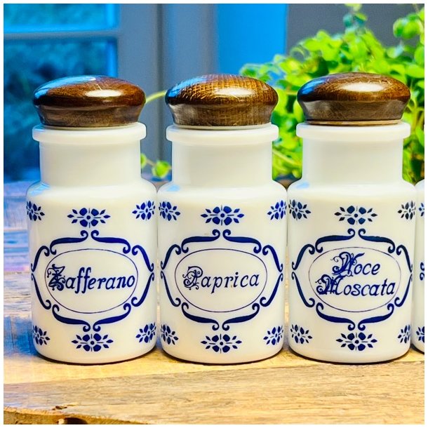 Krydderikrukker (st a' 5 stk) - fransk vintage