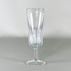 Champagneglas - fransk vintage med riller (6 stk samlet) 