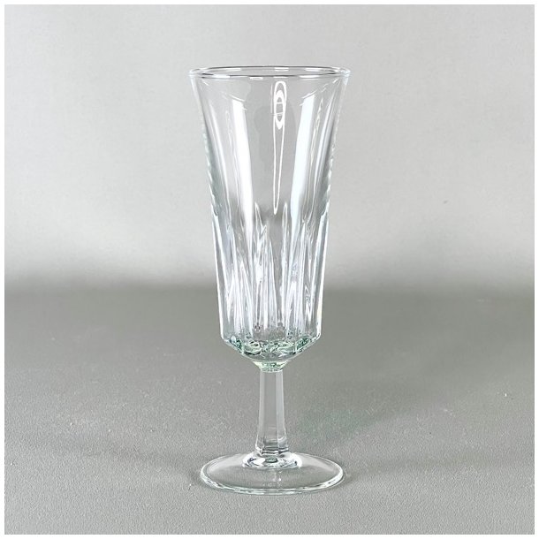 Champagneglas - fransk vintage med riller (6 stk samlet) 