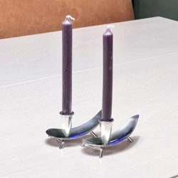 Propelstage C.F. Christiansen i slv til kertelys