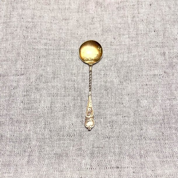 Vintage marmeladeske - s�lvplet