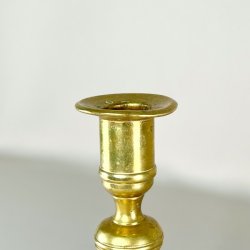 Messing lysestager - assorterede m/patina 